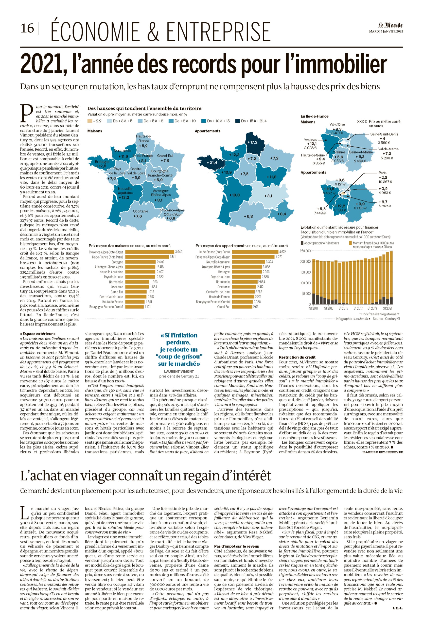 L’achat en viager connaît un regain d’intérêt